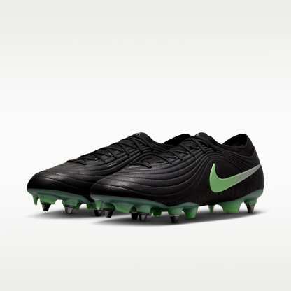 Nike Tiempo Maestro Elite Low Top Fußballschuh für weichen Rasen – Schwarz/Schwarz/Illusion Green
