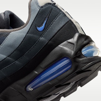 Nike Air Max 95 Big Bubble "OG" Schuh (Herren) – Schwarz/Anthracite/Dark Smoke Grey/Sapphire