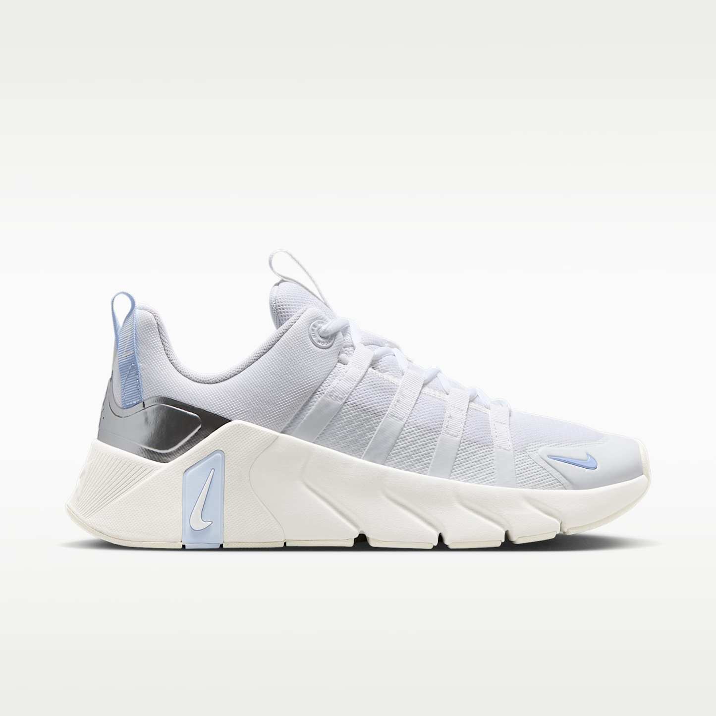 Nike Free Metcon 7 Trainingsschuhe (Damen) – Weiß/Hydrogen Blue/Metallic Silver/Weiß
