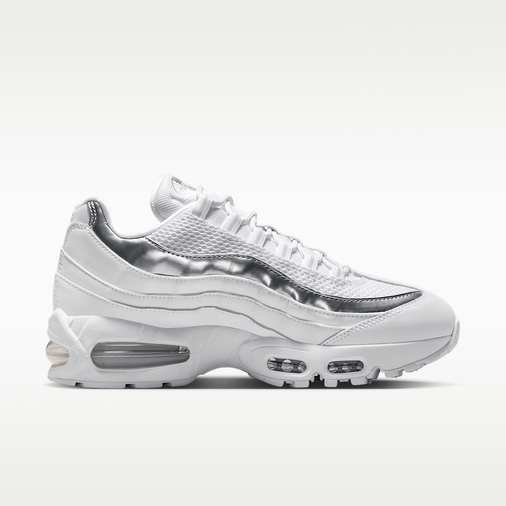 Nike Air Max 95 SE Schuh (Damen) – Weiß/Light Charcoal/Metallic Silver/Pure Platinum