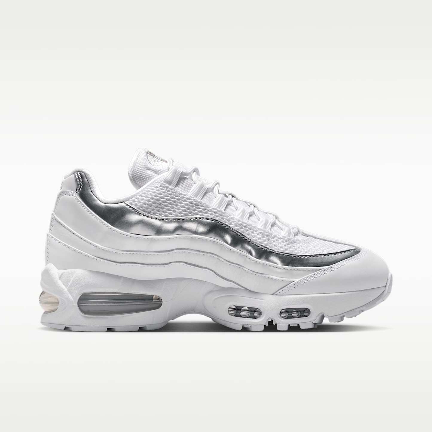Nike Air Max 95 SE Schuh (Damen) – Weiß/Light Charcoal/Metallic Silver/Pure Platinum