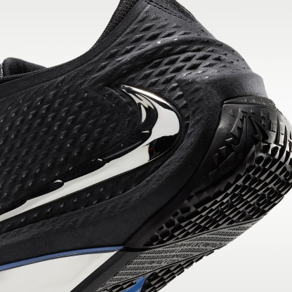 JA 4 "Nightmare" Basketballschuhe – Schwarz/Cobalt Bliss/Dark Smoke Grey/Metallic Silver