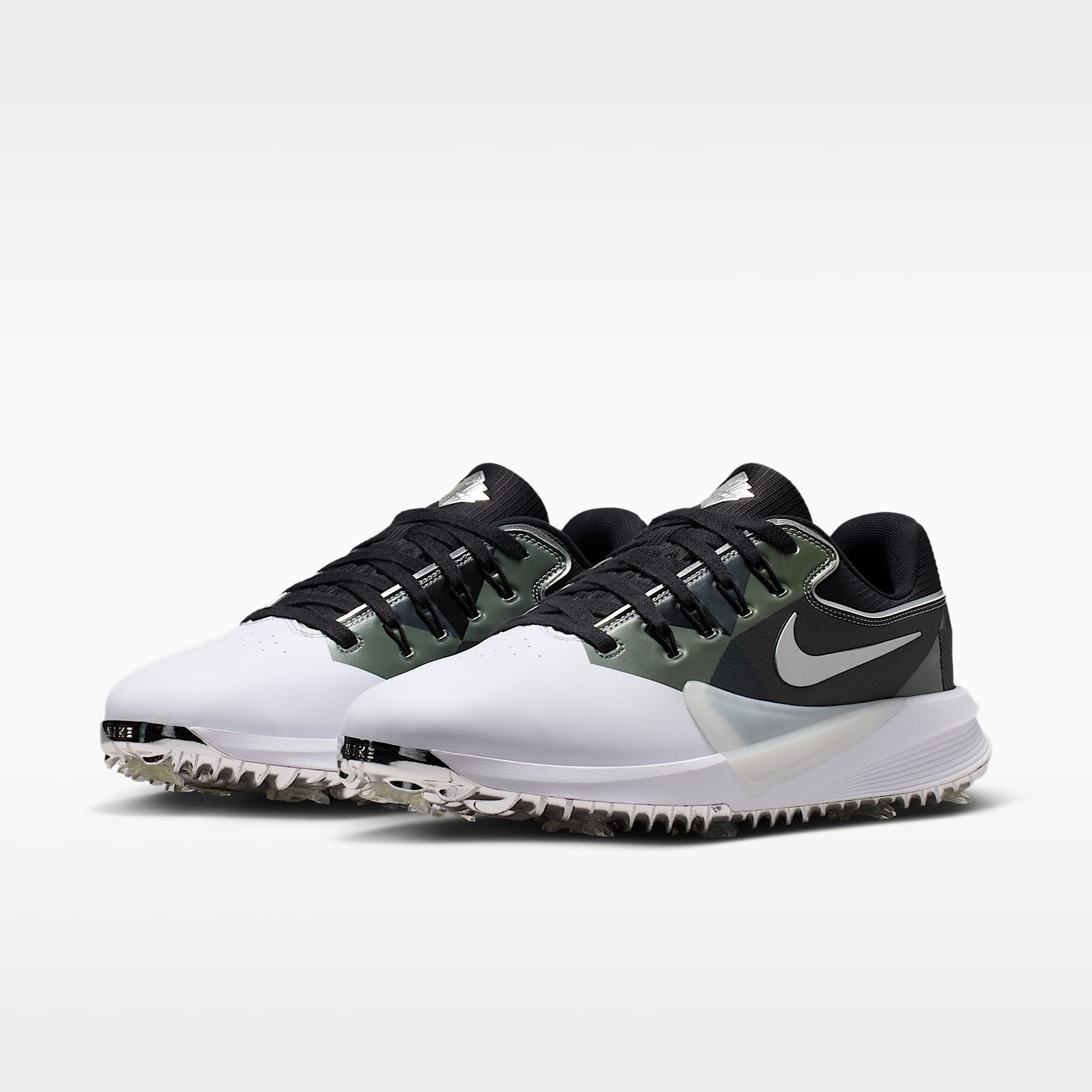 Nike Victory Pro 4 Golfschuh – Weiß/Metallic Silver/Fir/Schwarz