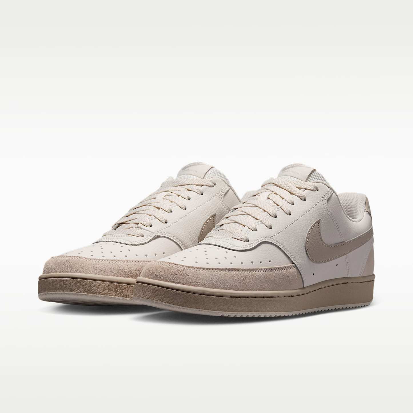 Nike Court Vision Low Suede Schuh (Herren) – Phantom/Cream II