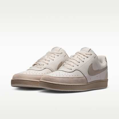 Nike Court Vision Low Suede Schuh (Herren) – Phantom/Cream II