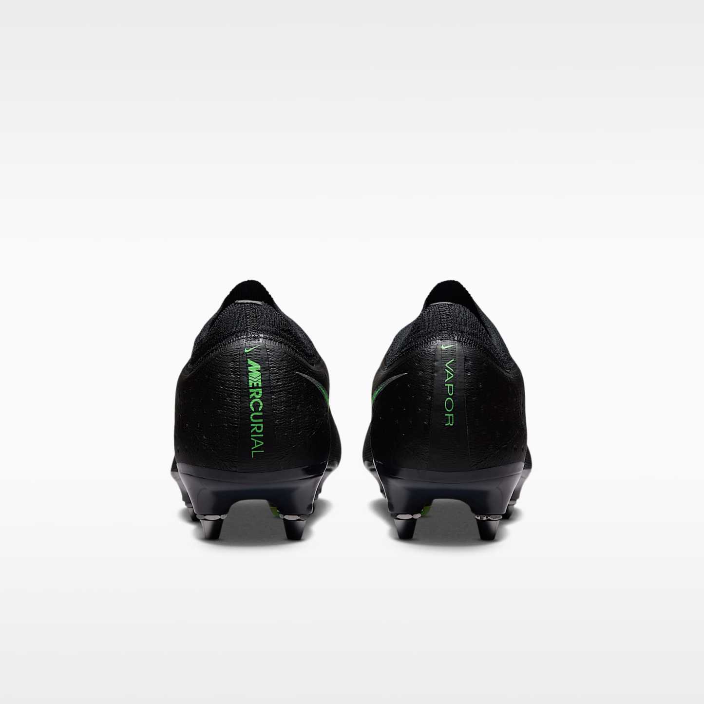 Nike Mercurial Vapor 17 Elite Low-Top-Fußballschuh für weichen Rasen – Schwarz/Schwarz/Illusion Green