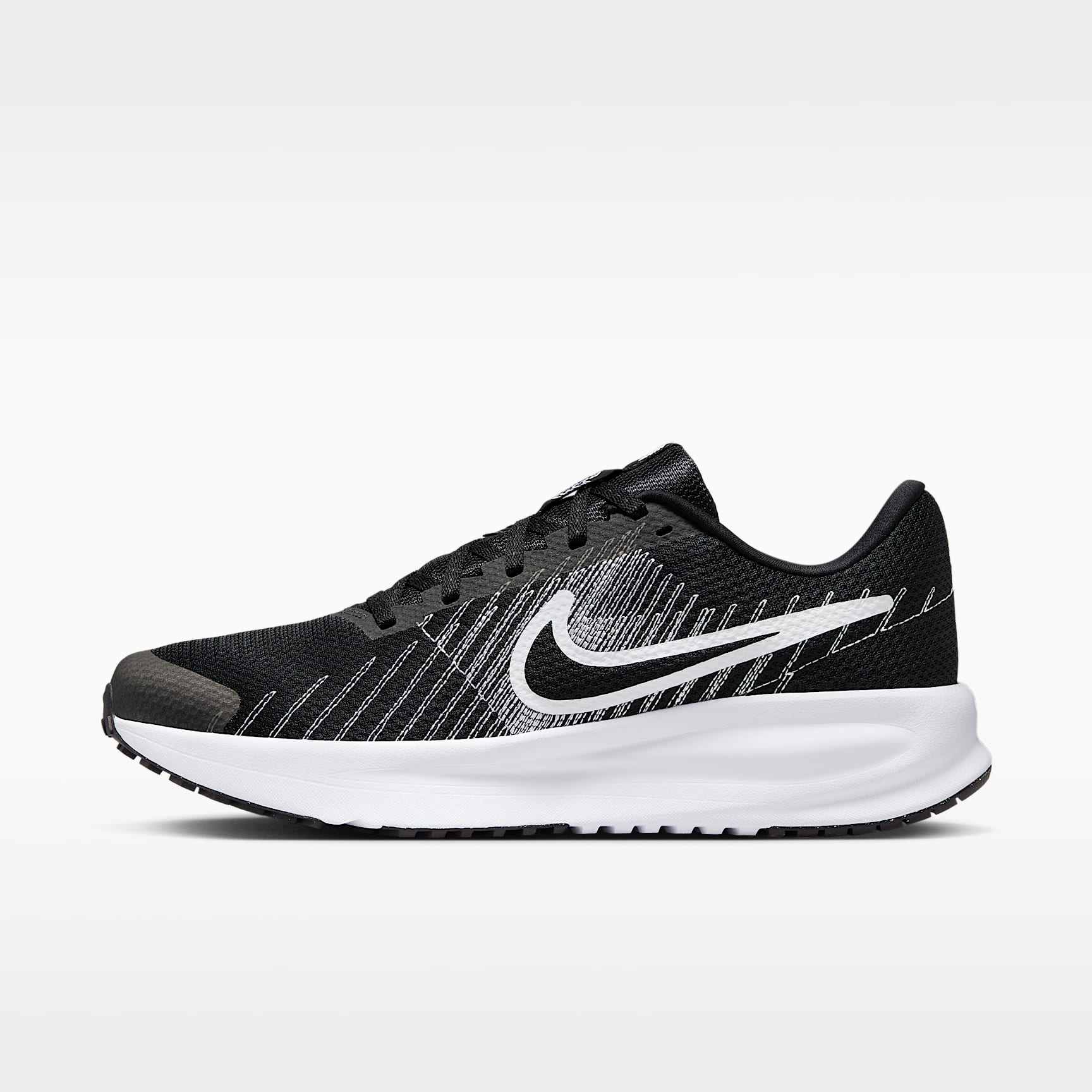 Nike Run Defy Straßenlaufschuh (Herren) – Schwarz/Weiß