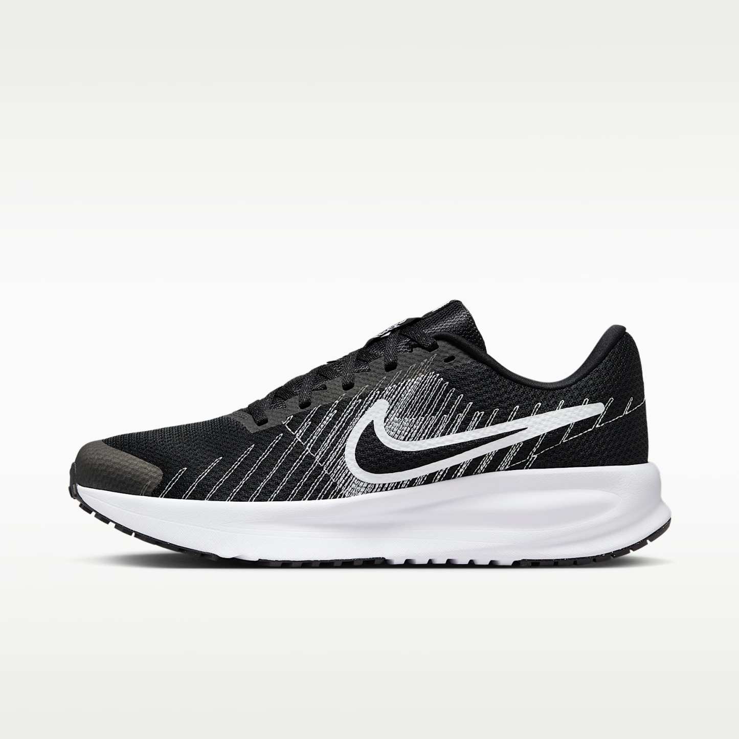 Nike Run Defy Straßenlaufschuh (Herren) – Schwarz/Weiß