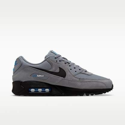 Nike Air Max 90 Herrenschuh – Smoke Grey/Light Photo Blue/Metallic Silver/Schwarz