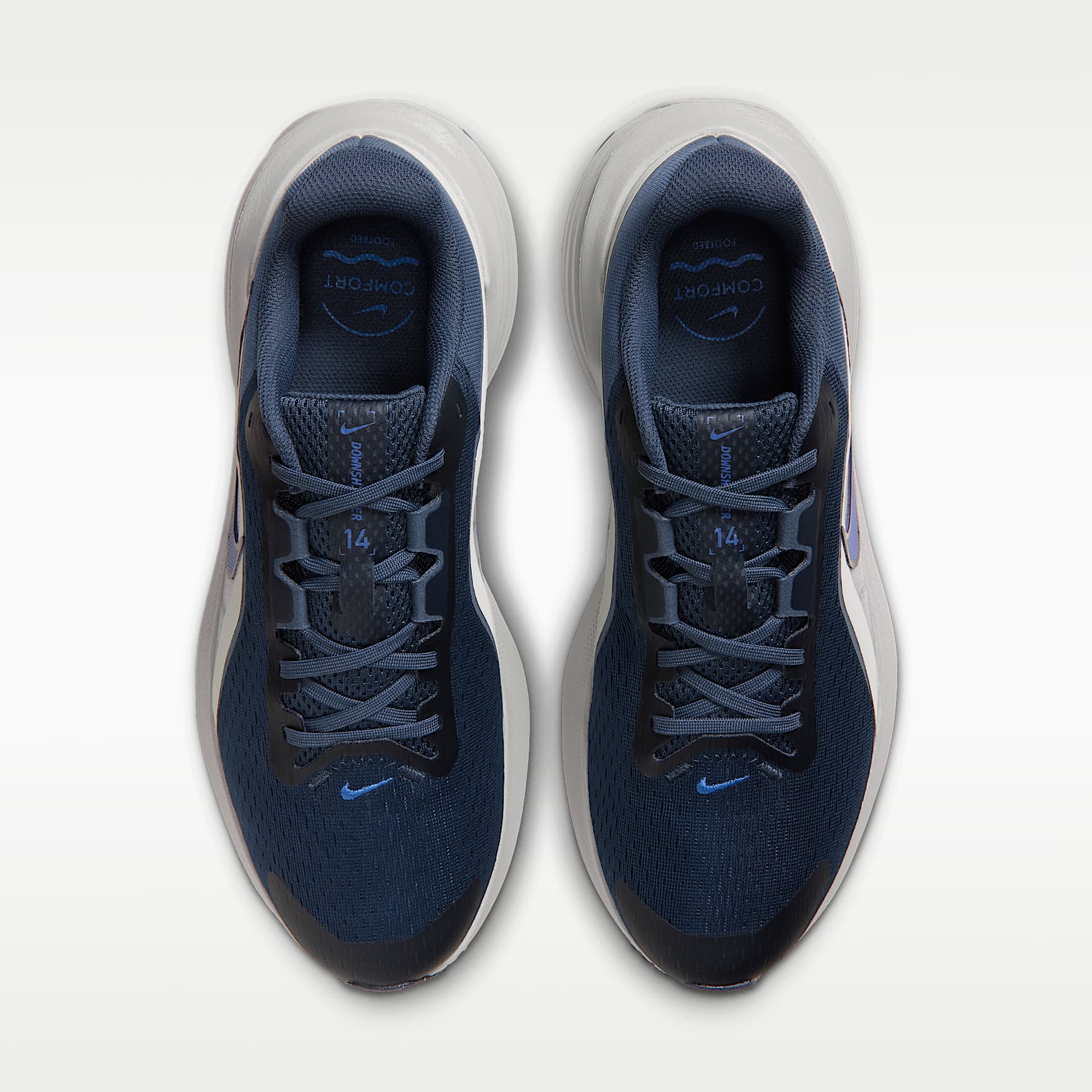 Nike Downshifter 14 Straßenlaufschuh (Herren) – Dark Slate/Grey Mist/Smokey Blue/Racer Blue