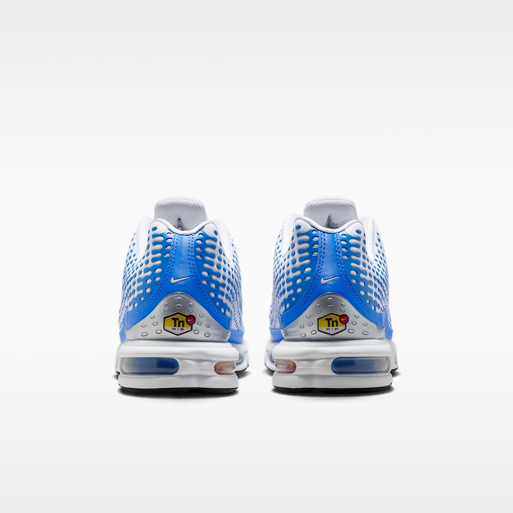 Nike Air Max Plus VII Schuh (Herren) – Weiß/Blue Crystal/Metallic Silver/Weiß