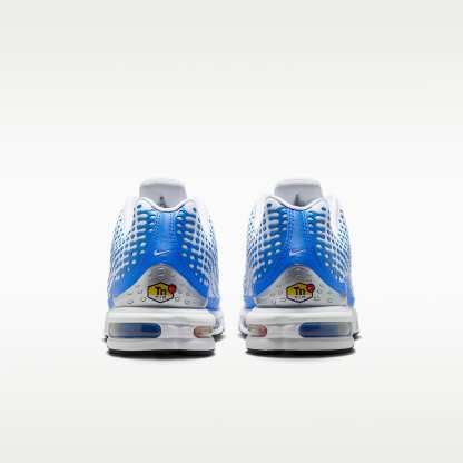 Nike Air Max Plus VII Schuh (Herren) – Weiß/Blue Crystal/Metallic Silver/Weiß
