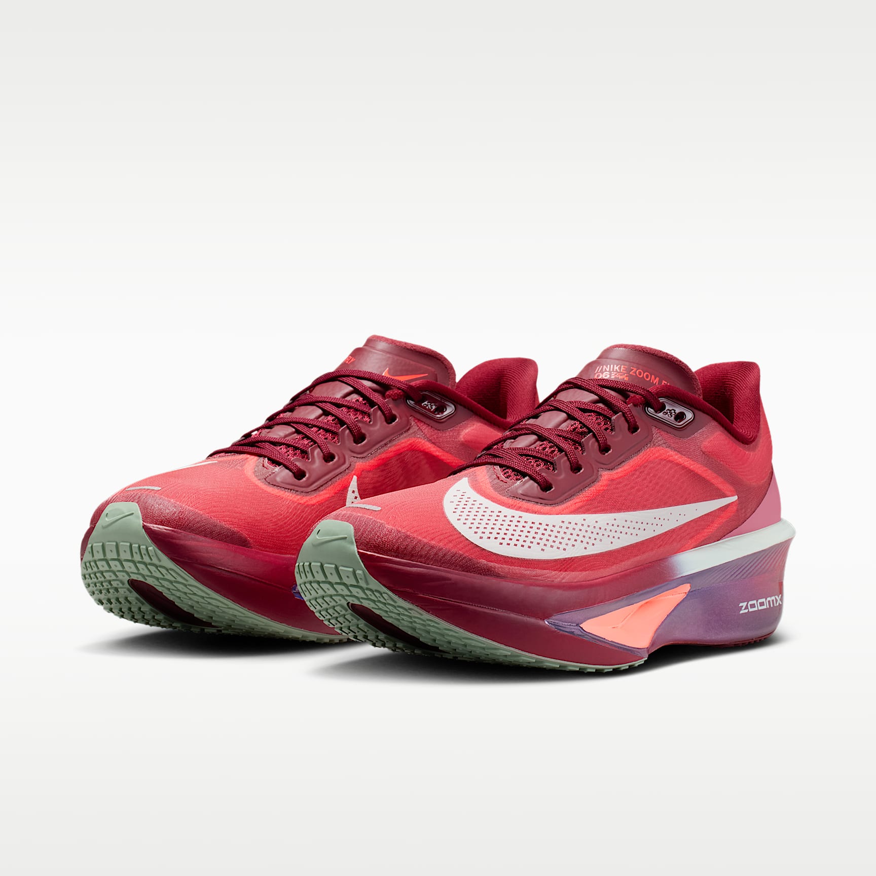 Nike Zoom Fly 6 SE Straßenlaufschuh für Wettkämpfe (Damen) – Team Red/Bright Crimson/Peony/Barely Green