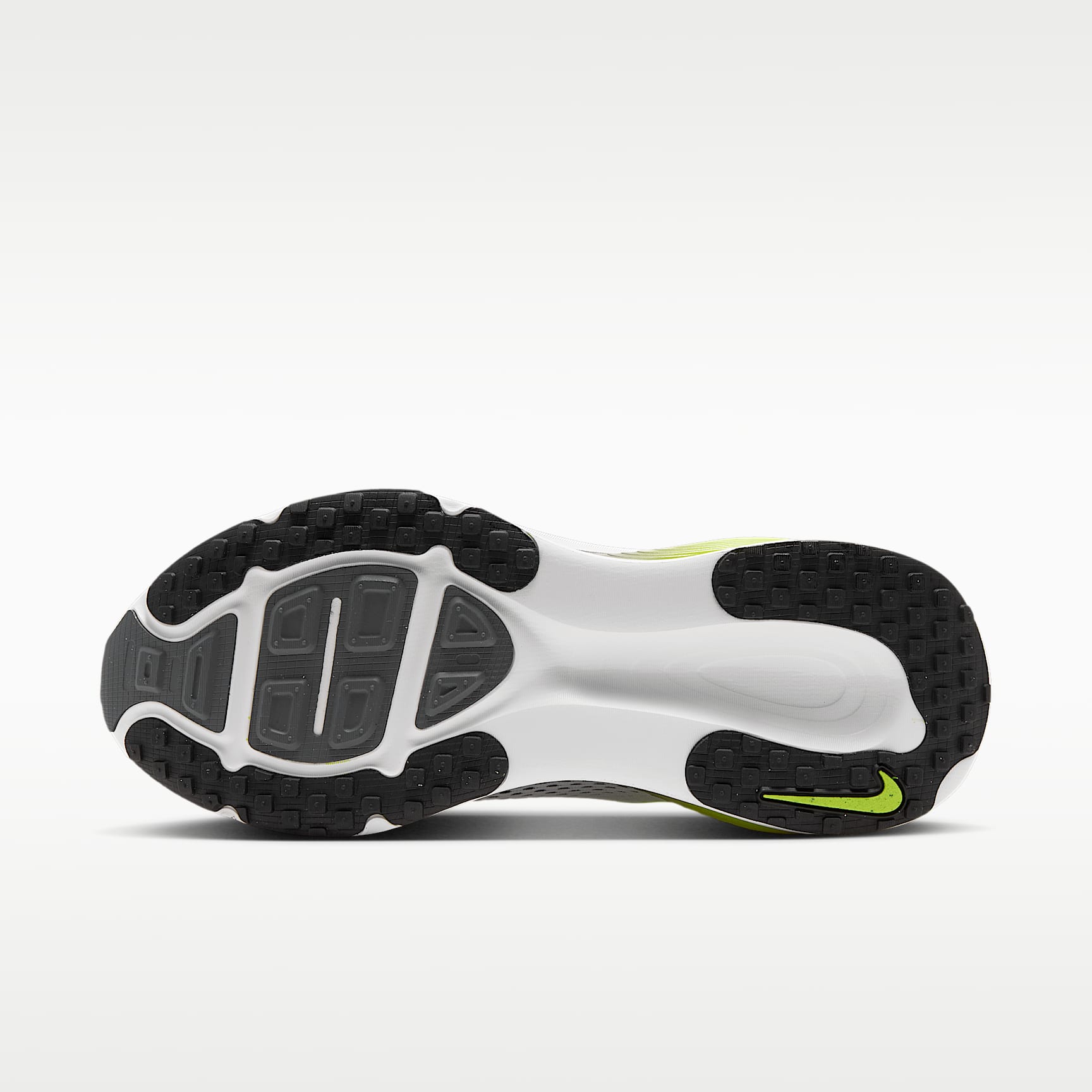 Nike Vomero 18 Straßenlaufschuh (Herren) – Weiß/Lemon Venom/Dark Grey/Schwarz