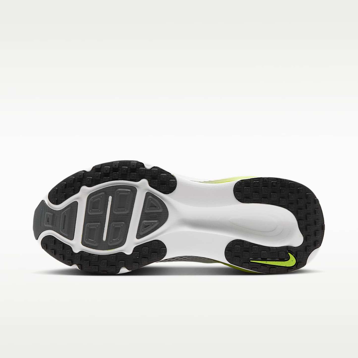 Nike Vomero 18 Straßenlaufschuh (Herren) – Weiß/Lemon Venom/Dark Grey/Schwarz