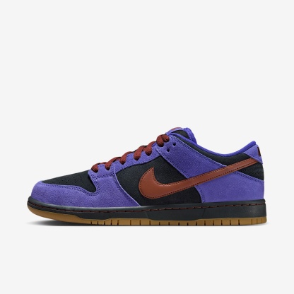 Nike SB Dunk Low Pro Skateboardschuh – Persian Violet/Off Noir/Gum Medium Brown/Cinnamon