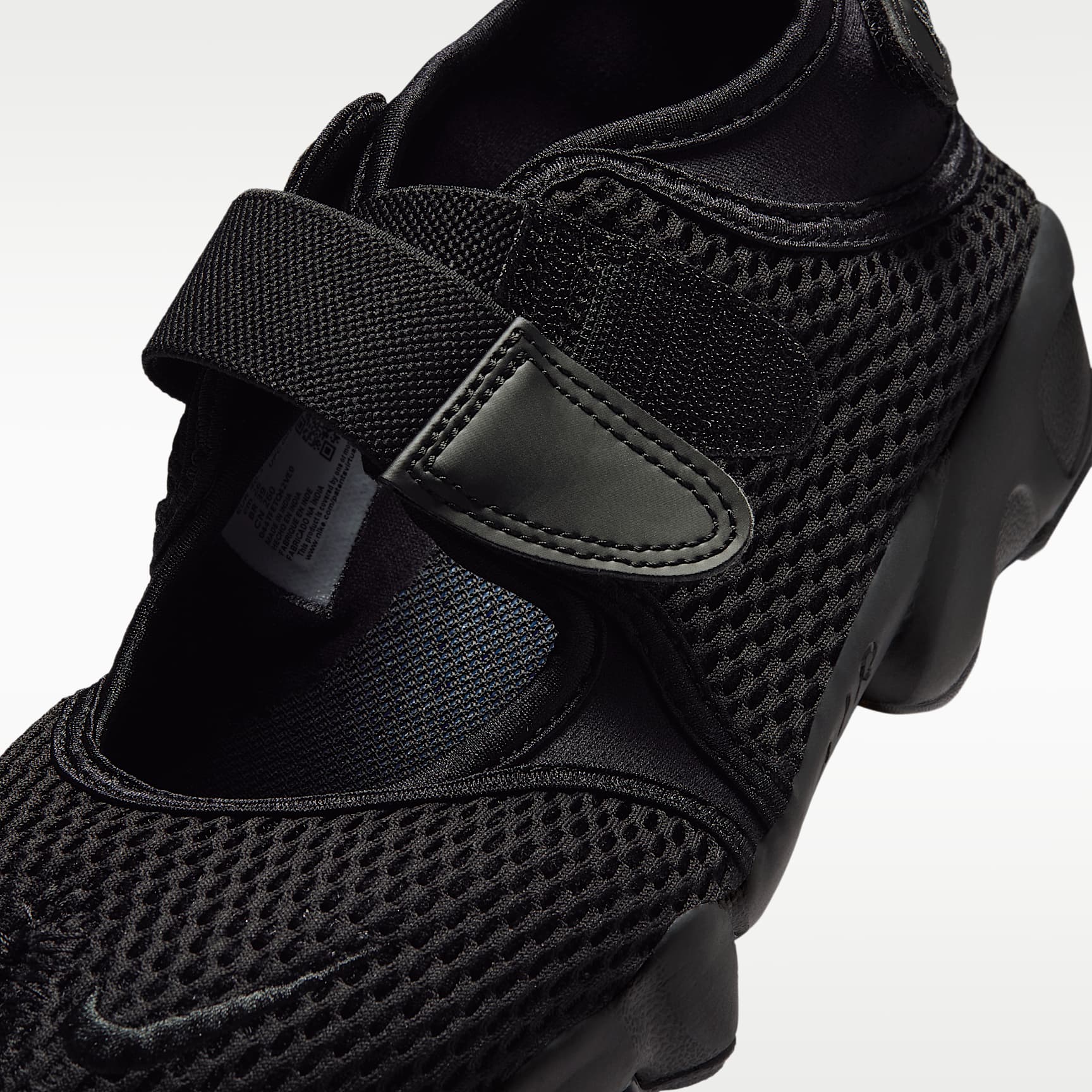 Nike Air Rift Mesh Schuh (Damen) – Schwarz/Weiß/Schwarz