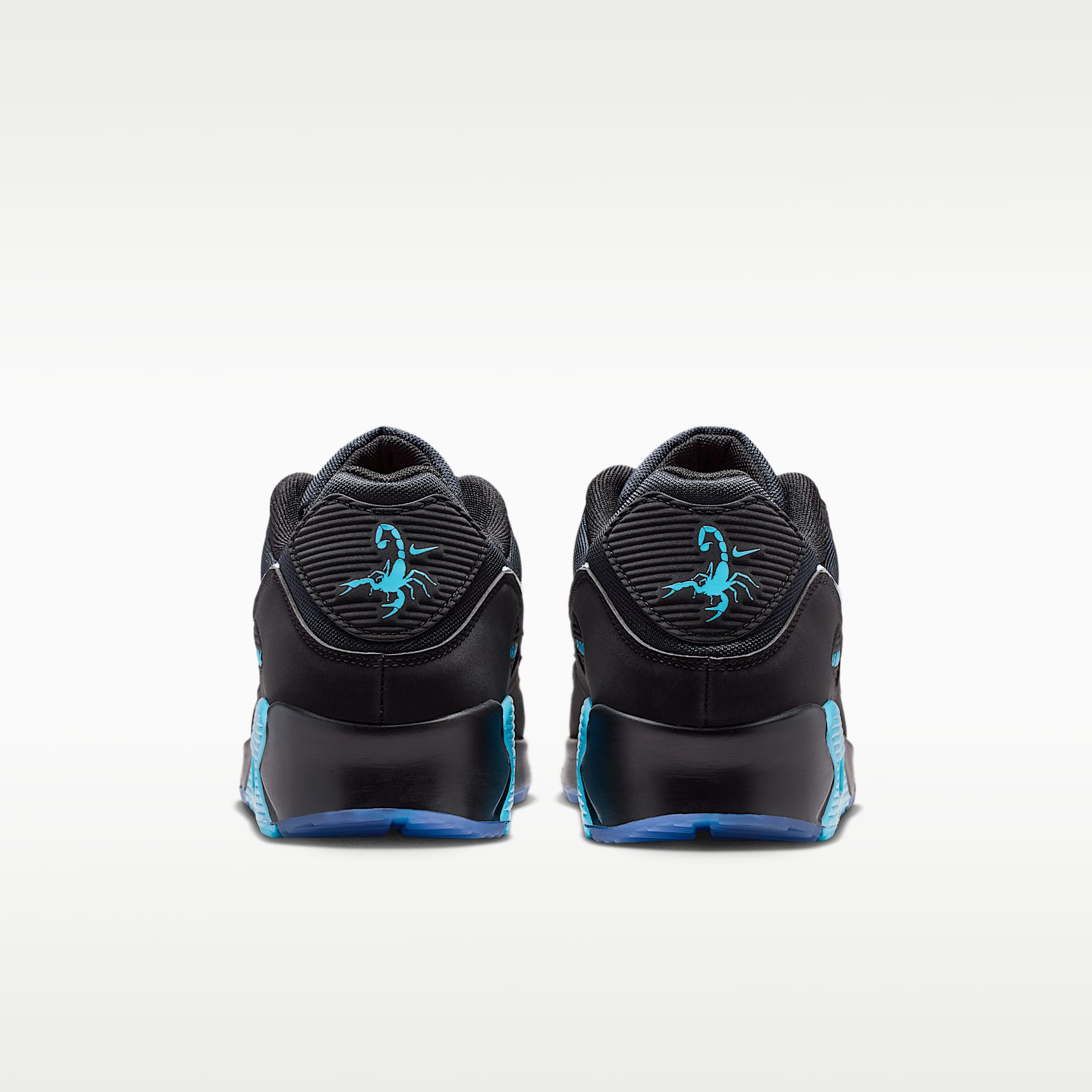 Nike Air Max 90 Premium "Scorpion" Schuh (Herren) – Schwarz/Gamma Blue/Ice/Chrome