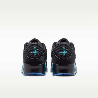 Nike Air Max 90 Premium "Scorpion" Schuh (Herren) – Schwarz/Gamma Blue/Ice/Chrome