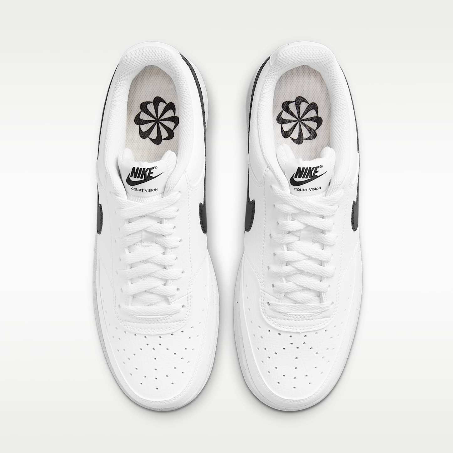 Nike Court Vision Low Next Nature Herrenschuh – Weiß/Weiß/Schwarz