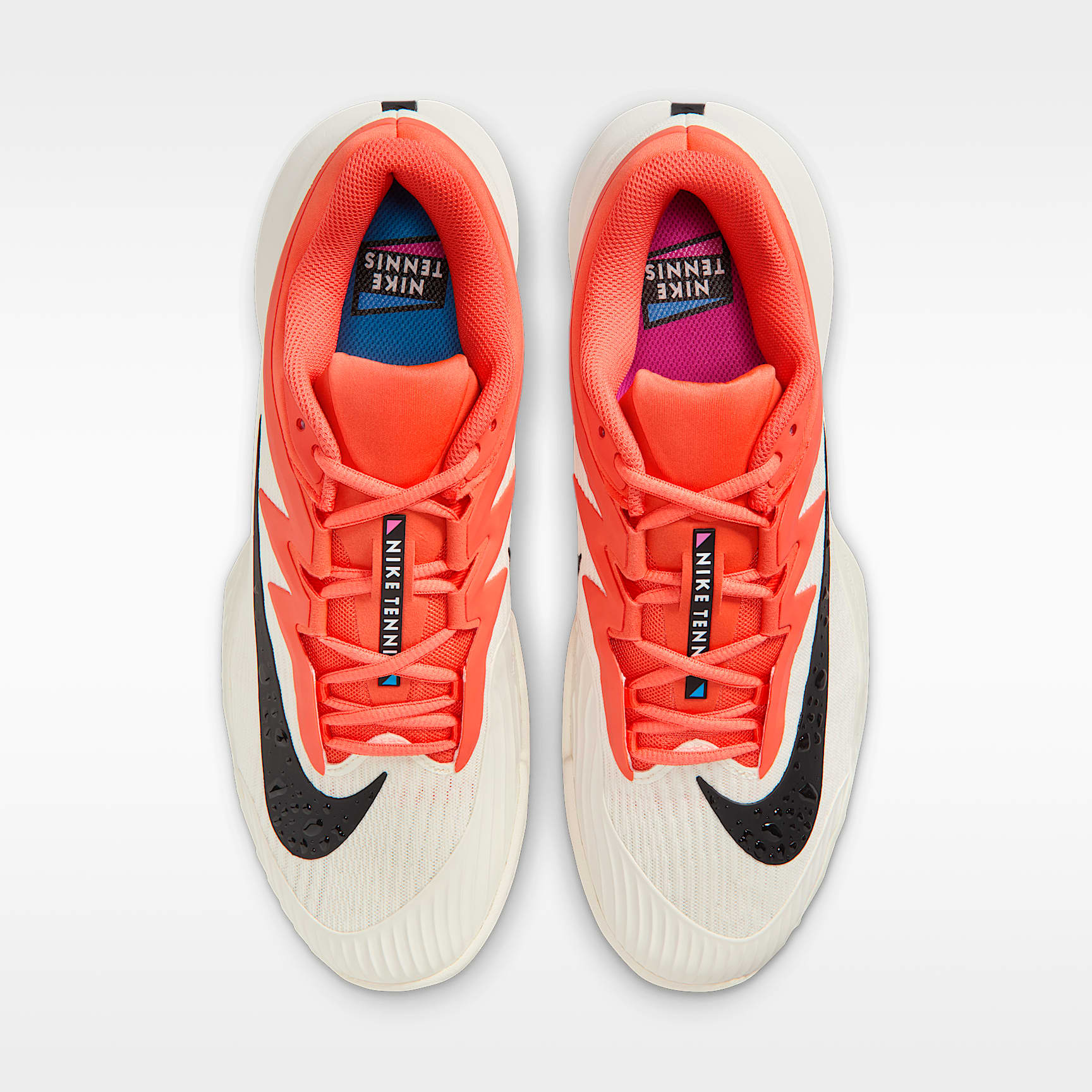 Nike Vapor Pro 3 Tennisschuh für Hartplätze (Herren) – Sail/Turf Orange/Blue Ribbon Heather/Schwarz