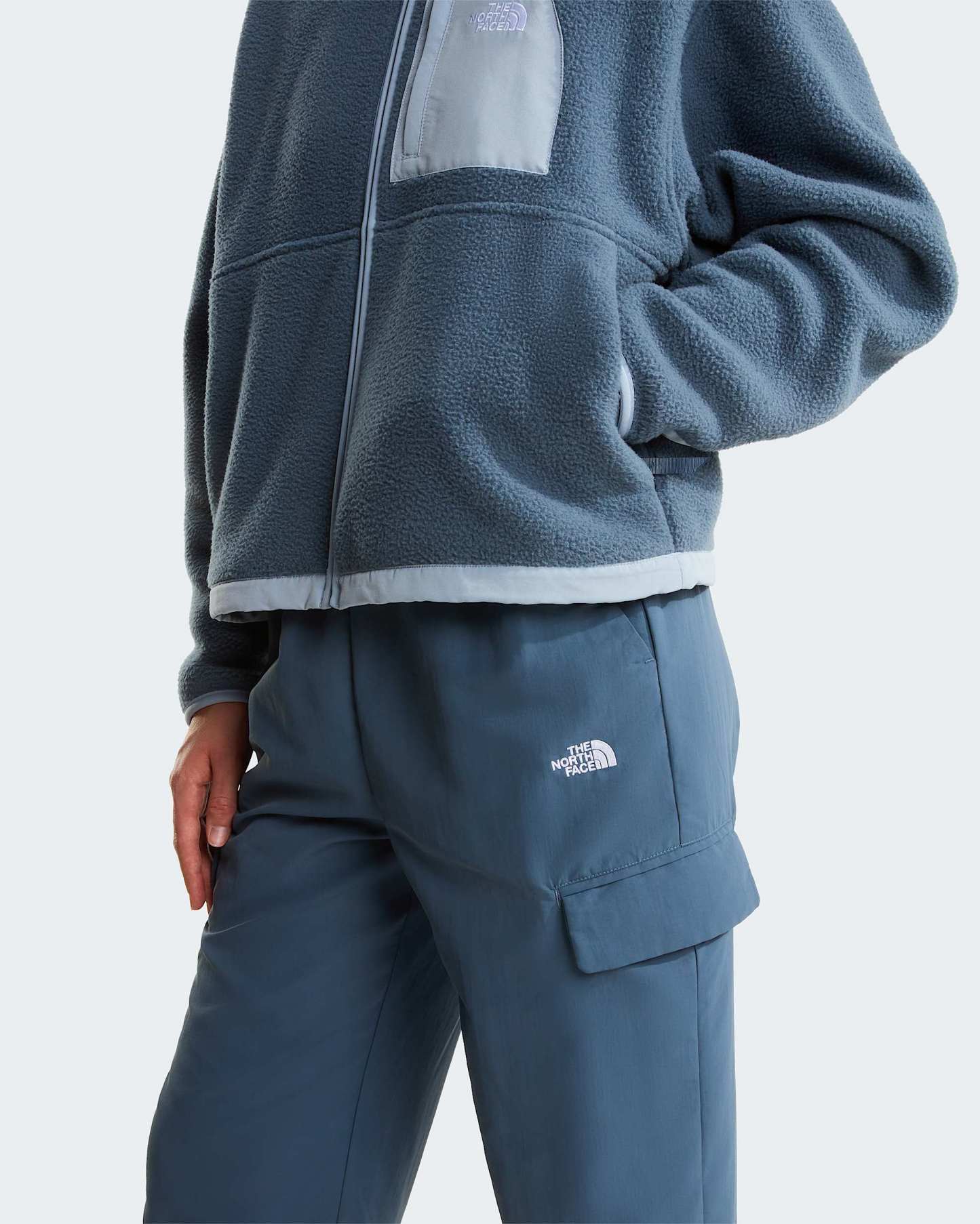 Yumiori Off-Peak Fleecejacke mit durchgehendem RV für Damen – Granite Grey-Frost Grey