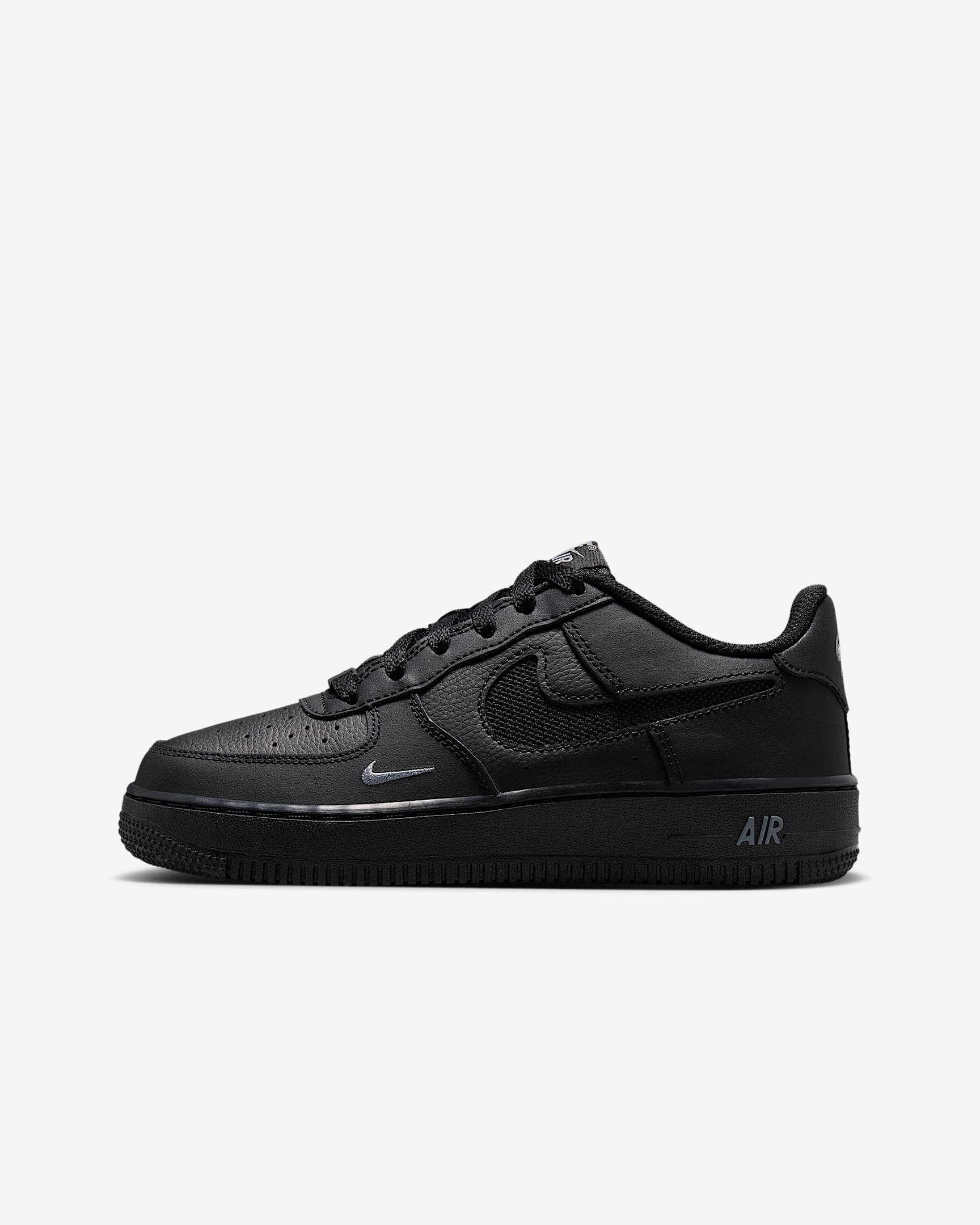 Nike Air Force 1 LV8 Schuh (ältere Kinder) – Schwarz/Cool Grey/Cool Grey