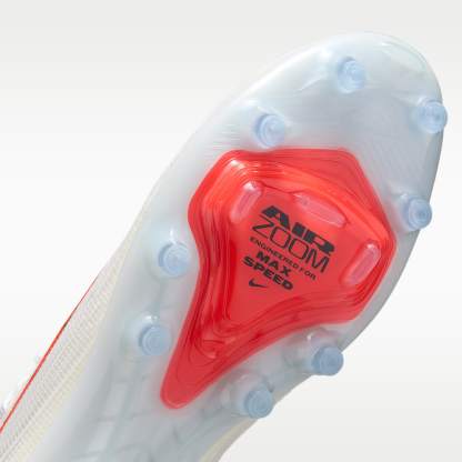 Nike Mercurial Superfly 11 Elite Low-Top-Fußballschuh für Kunstrasen – Weiß/Bright Crimson/Blur