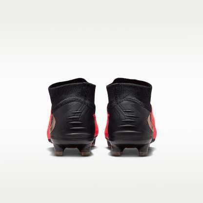 Nike Phantom 6 High Elite Fußballschuh für normalen Rasen – Bright Crimson/Bright Crimson/Schwarz