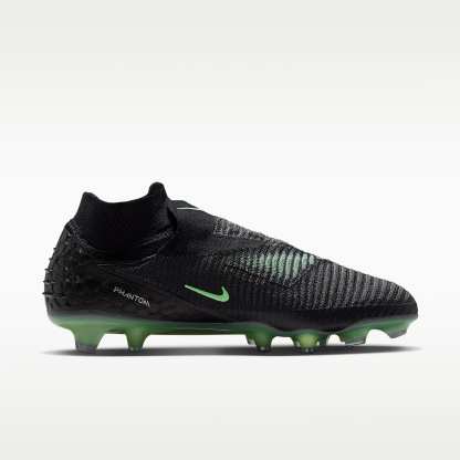 Nike Phantom 6 High Elite Fußballschuh für normalen Rasen – Schwarz/Schwarz/Illusion Green