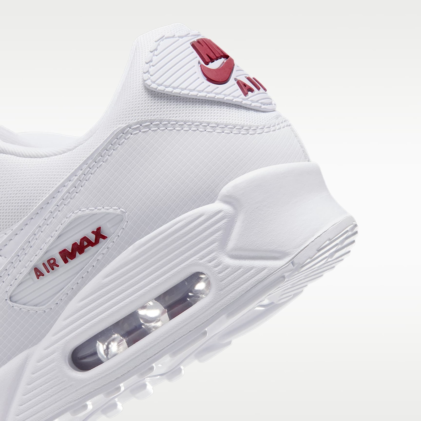 Nike Air Max 90 Schuh (Herren) – Weiß/Tough Red/Weiß