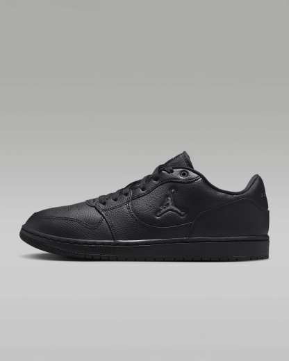 Jordan Court Connect Low Herrenschuhe – Schwarz/Dark Smoke Grey