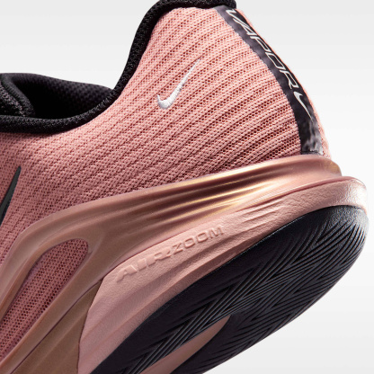 Nike Vapor 12 PRM Tennisschuh für Hartplätze (Damen) – Metallic Red Bronze/Pure Platinum/Schwarz