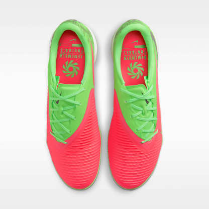 Nike Phantom 6 Low Academy "Erling Haaland" Fußballschuh für Turf – Hot Punch/Green Strike/Schwarz