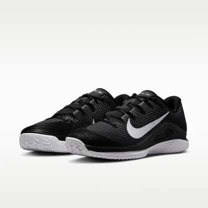 Nike Vapor 12 Clay Court Tennisschuh (Herren) – Schwarz/Dark Smoke Grey/Weiß