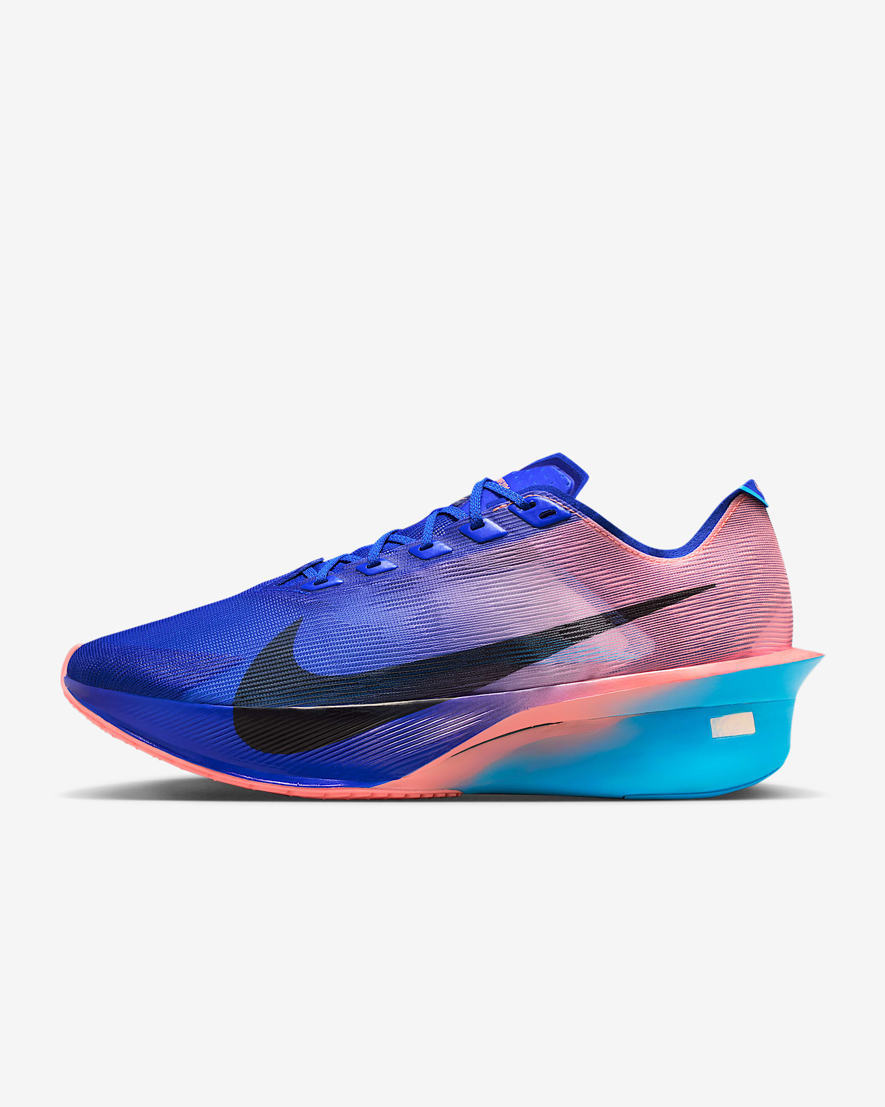 Nike Vaporfly 4 Straßenlaufschuh für Wettkämpfe (Herren) – Racer Blue/Blue Lightning/Atomic Pink/Weiß