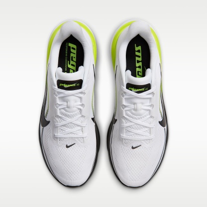 Nike Pegasus 42 Straßenlaufschuh (Herren) – Weiß/Lemon Venom/Weiß/Schwarz