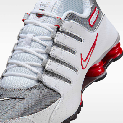 Nike Shox NZ Herrenschuh – Weiß/Sport Red/Cool Grey/Metallic Silver