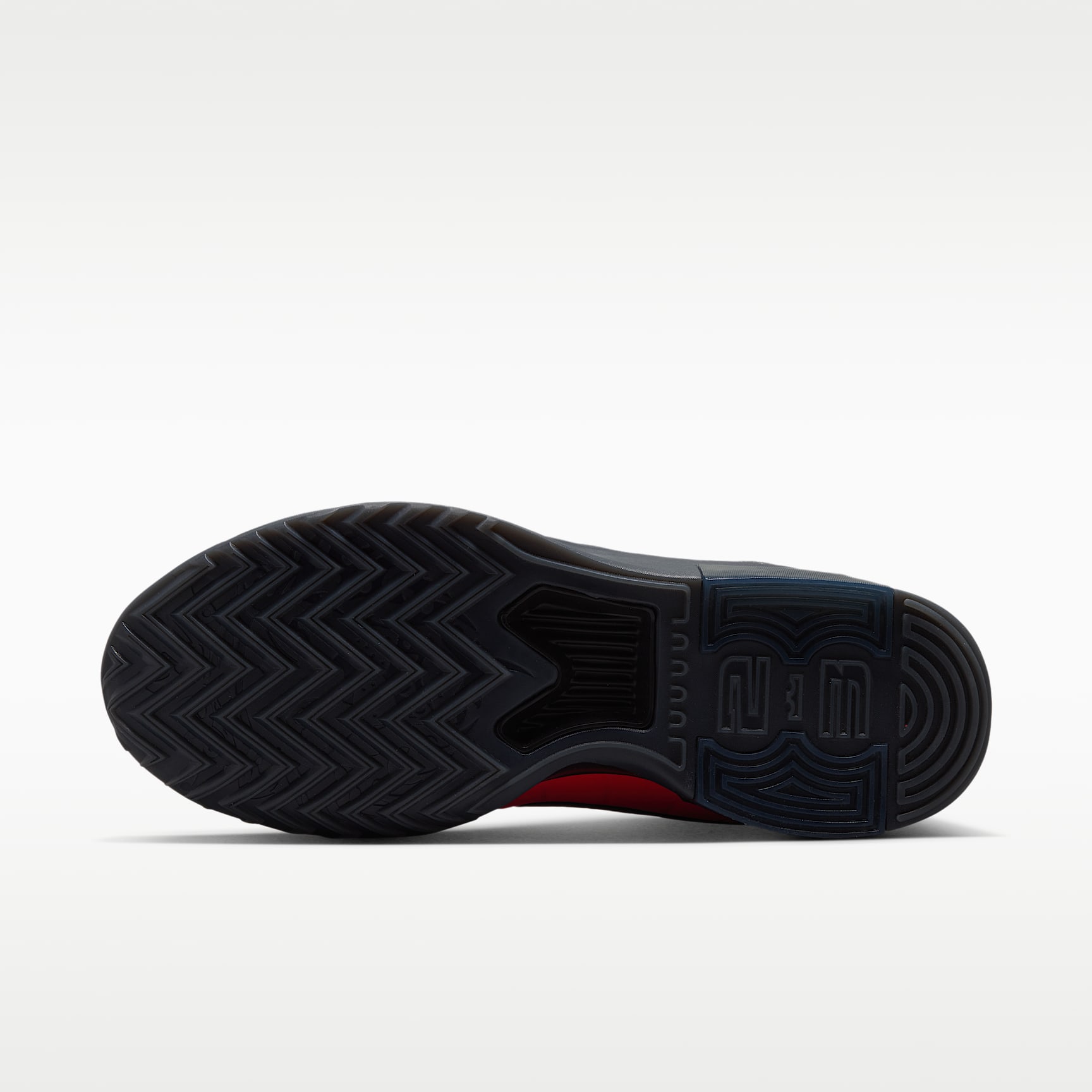 LeBron Witness 9 Basketballschuh – Bright Crimson/Smoke Grey/Schwarz