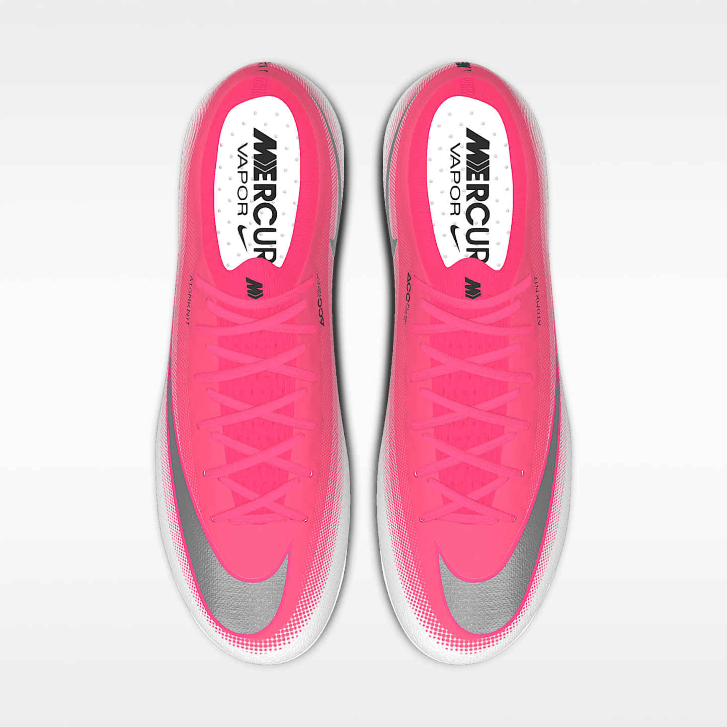 Nike Mercurial Vapor 17 Elite By You personalisierbarer Low-Top-Fußballschuh für normalen Rasen – Bright Crimson/Weiß [4510677869]