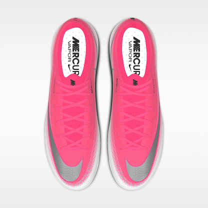 Nike Mercurial Vapor 17 Elite By You personalisierbarer Low-Top-Fußballschuh für normalen Rasen – Bright Crimson/Weiß [4510677869]