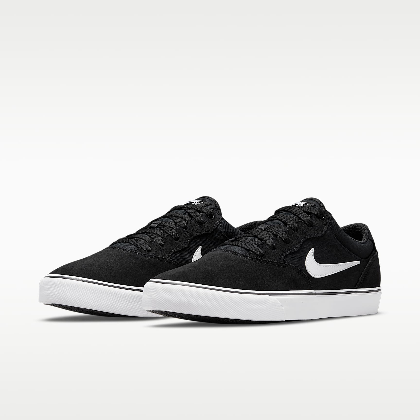 Nike SB Chron 2 Skateboardschuh – Schwarz/Schwarz/Weiß