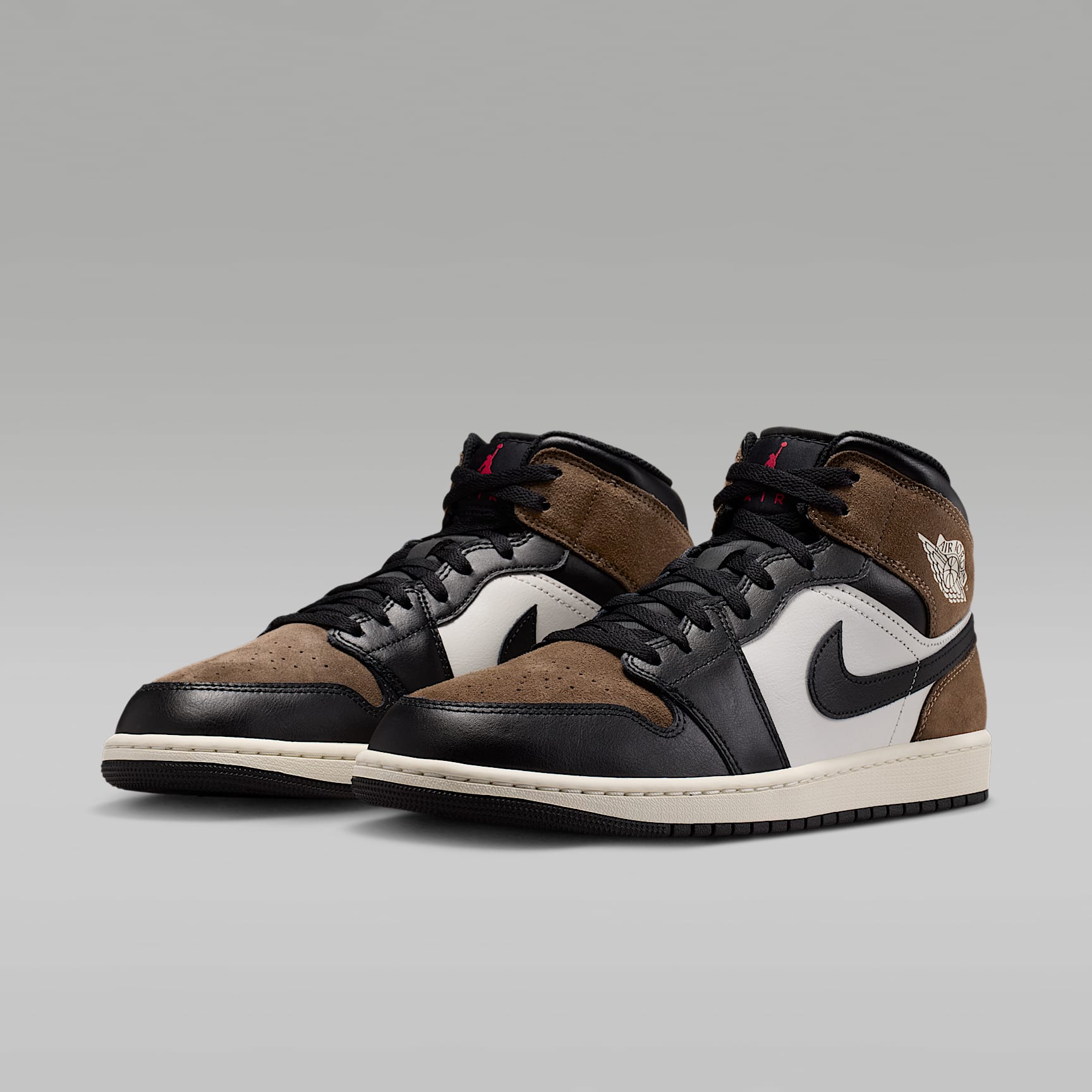 Air Jordan 1 Mid Herrenschuh – Schwarz/Palomino/University Red/Phantom