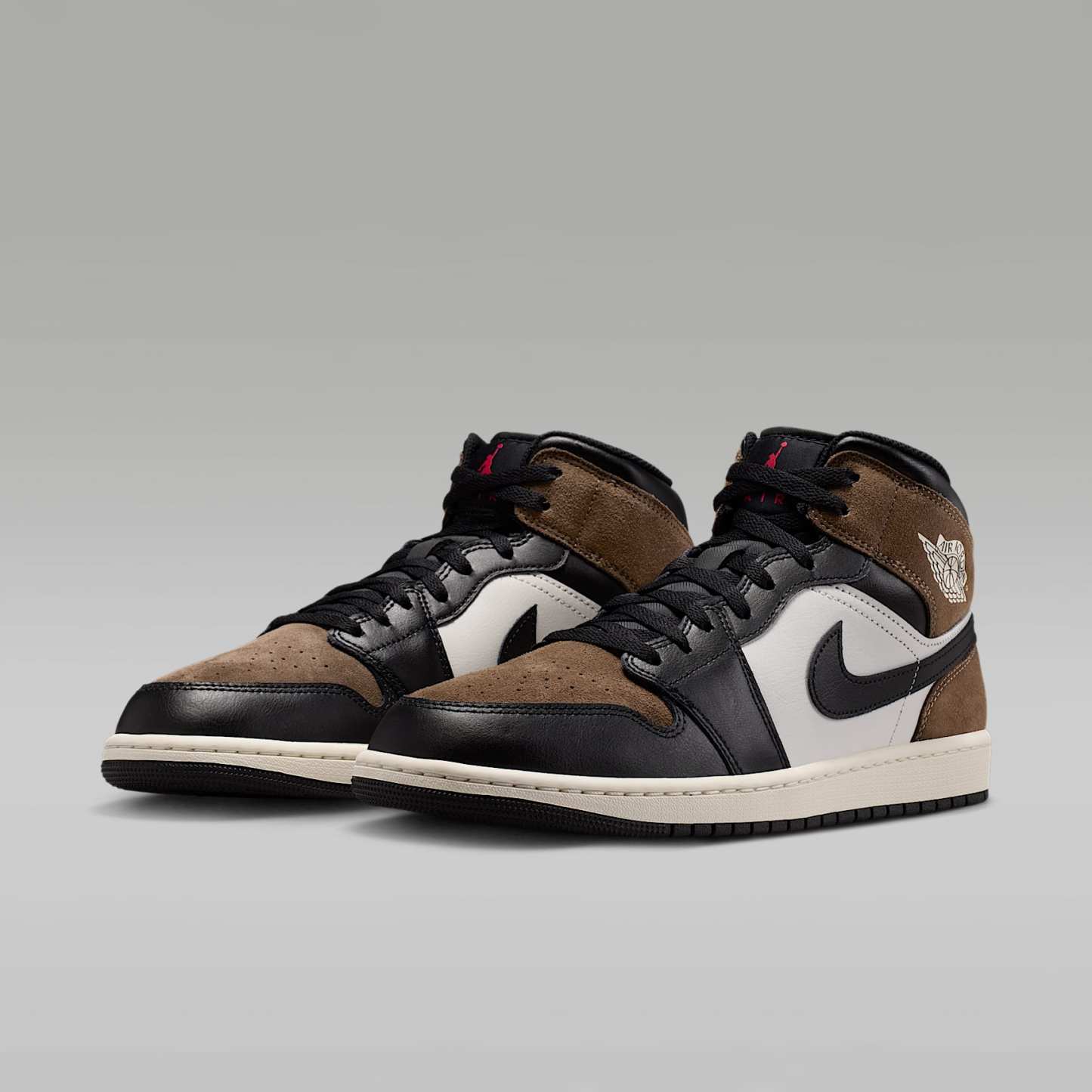 Air Jordan 1 Mid Herrenschuh – Schwarz/Palomino/University Red/Phantom