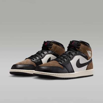 Air Jordan 1 Mid Herrenschuh – Schwarz/Palomino/University Red/Phantom