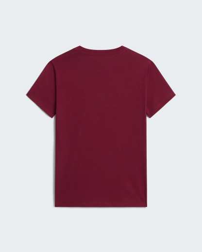 Evolution Simple Dome schmal geschnittenes T-Shirt für Damen – Burgundy Crush
