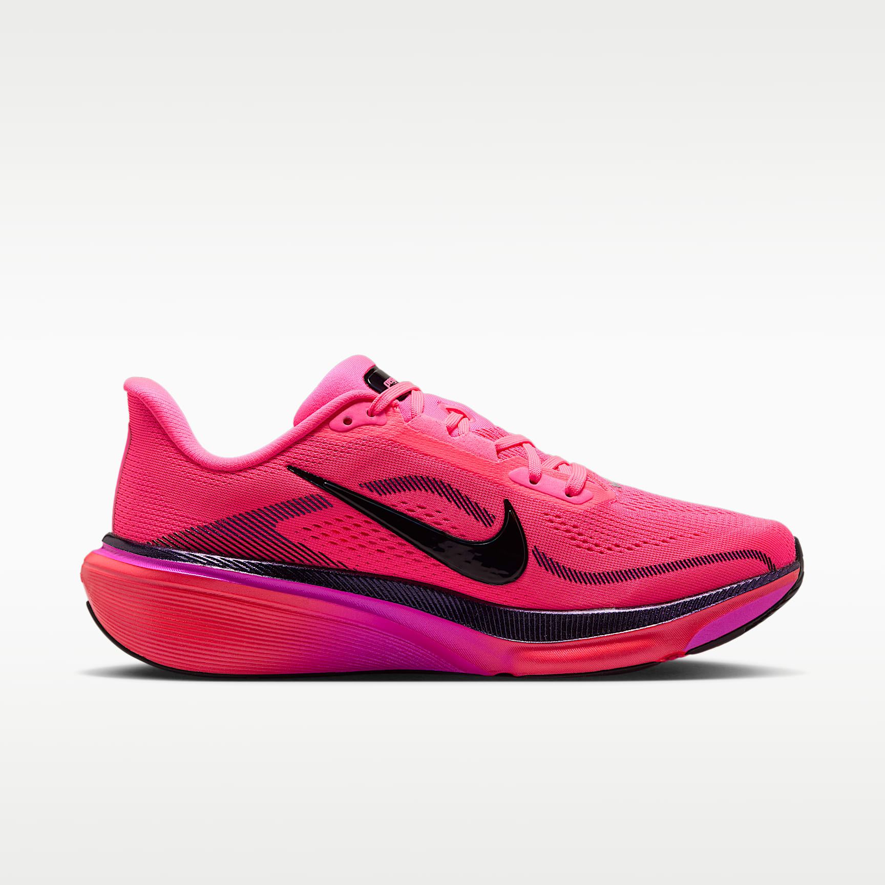 Nike Pegasus 42 Straßenlaufschuh (Damen) – Hyper Pink/Laser Crimson/Fuchsia Blast/Schwarz