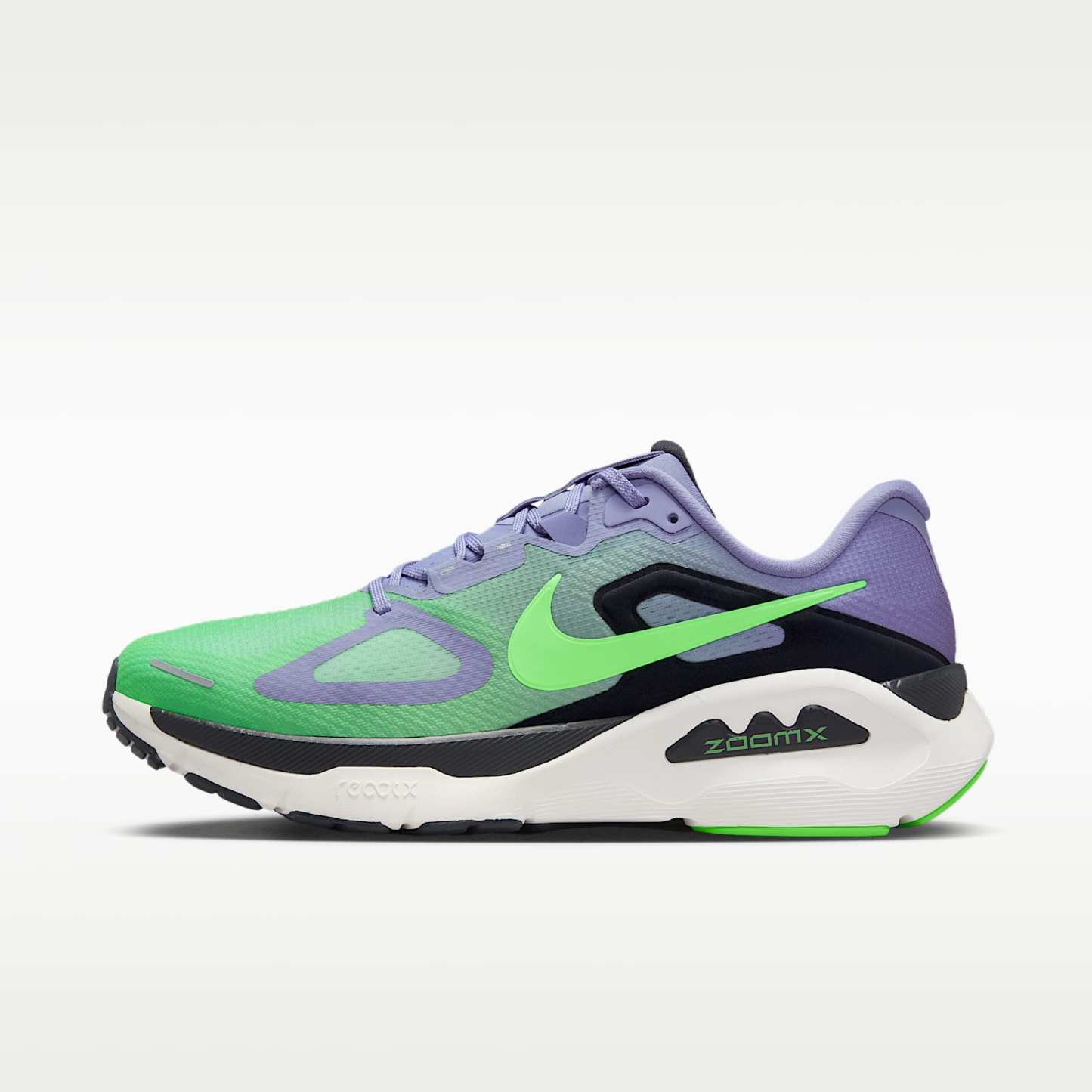 Nike Structure Plus Straßenlaufschuh (Herren) – Iron Purple/Off Noir/Sail/Voltage Green