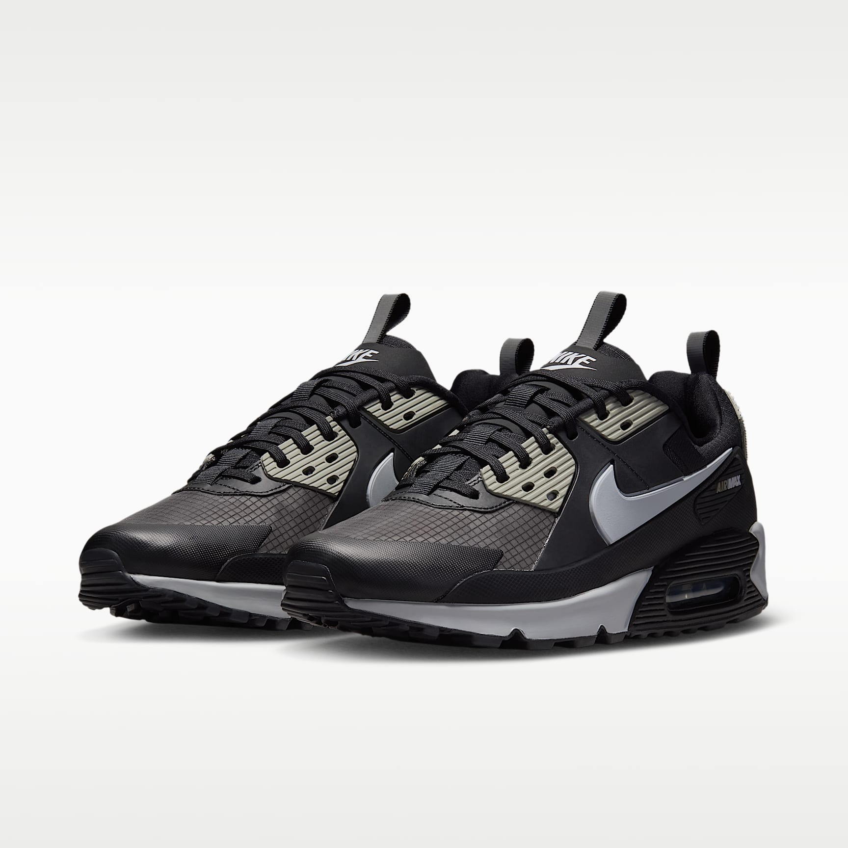 Nike Air Max 90 Drift Schuh (Herren) – Schwarz/Dark Stucco/Reflect Silver/Wolf Grey