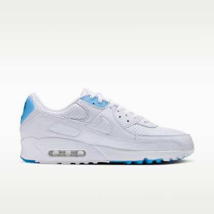 Nike Air Max 90 Schuh (Herren) – Weiß/Aurora Blue/Weiß